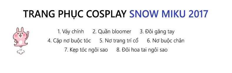 Trang phục Cosplay Snow Miku 2017