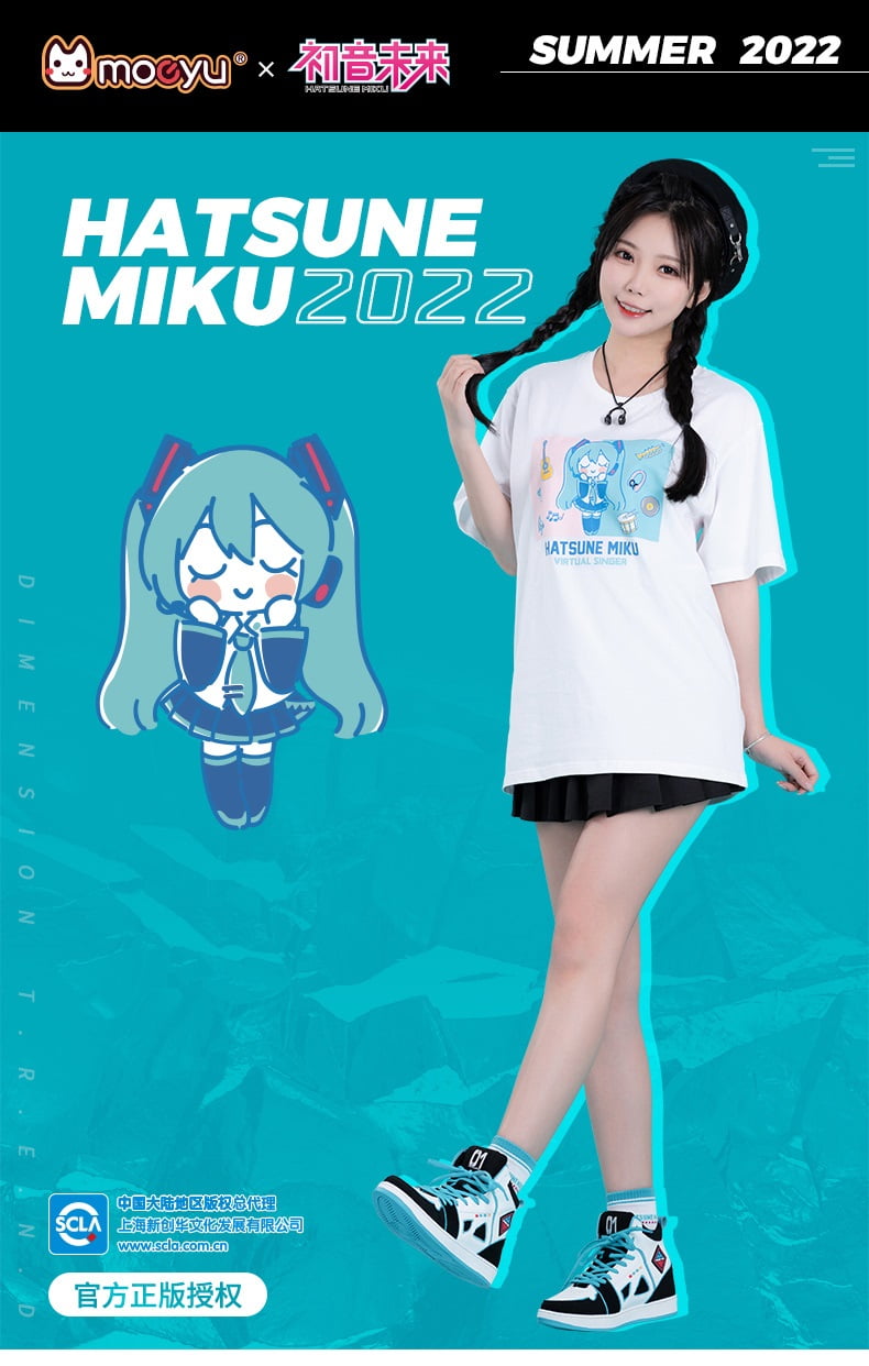 Áo phông Hatsune Miku Summer 2022 Virtual Singer