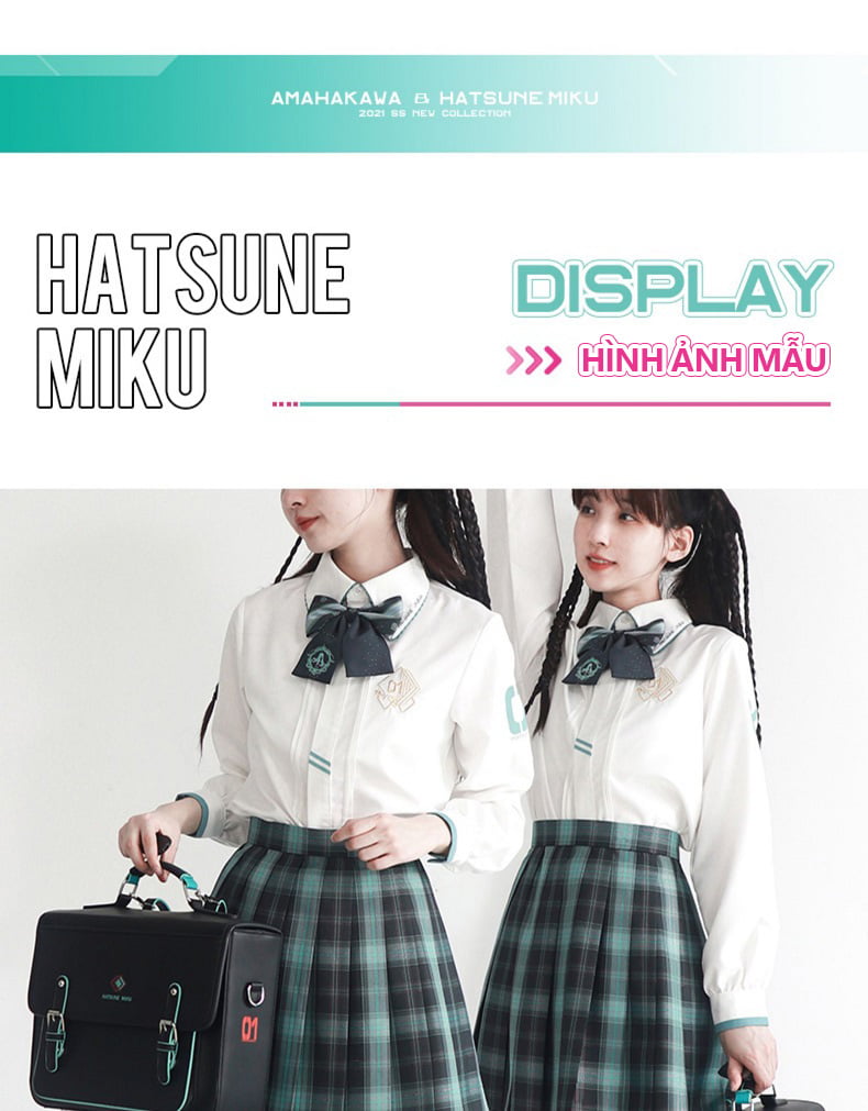 Bộ đồng phục Hatsune Miku JK nữ sinh