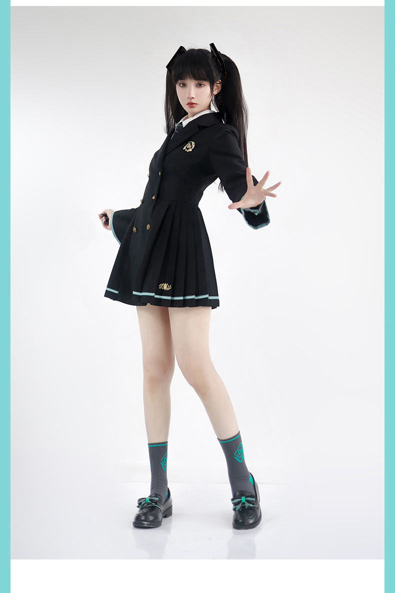 Đầm vest Hatsune Miku JK chân váy ngắn