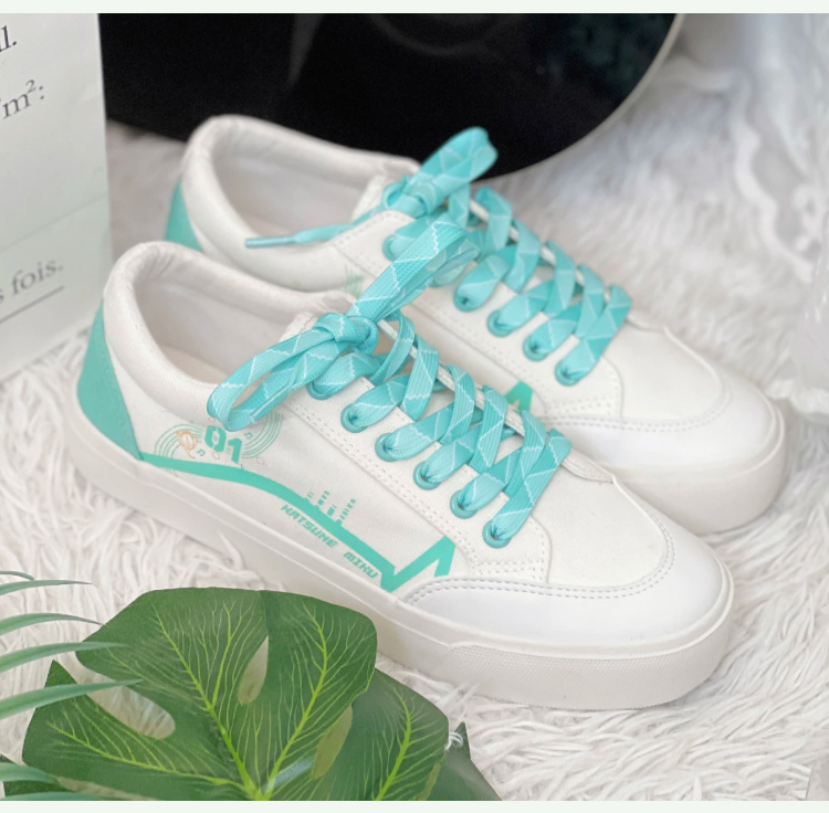 Giày nữ Hatsune Miku Hoa Mộc Lan giày vải sneaker