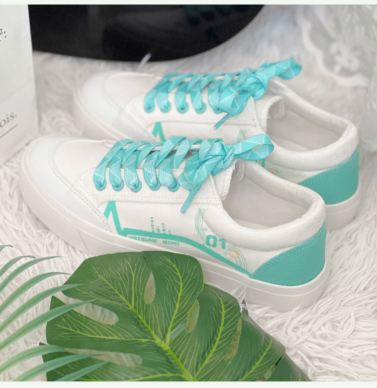 Giày nữ Hatsune Miku Hoa Mộc Lan giày vải sneaker