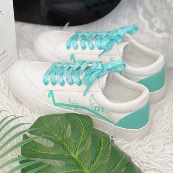 Giày nữ Hatsune Miku Hoa Mộc Lan giày vải sneaker