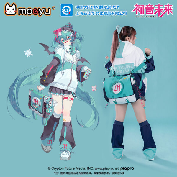 Túi đeo vai Hatsune Miku Future Rhythm Túi đeo chéo cỡ lớn - Hình ảnh 4